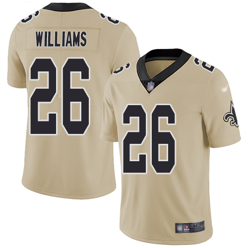 Men New Orleans Saints Limited Gold P J  Williams Jersey NFL Football #26 Inverted Legend Jersey->new orleans saints->NFL Jersey